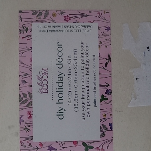 In Full Bloom He Is Risen DIY Holiday Decor Unfinished Wooden Cross Hanging Sign - Picture 3 of 3